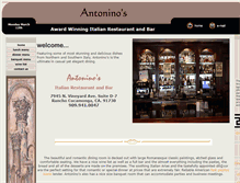 Tablet Screenshot of antoninosrestaurant.net